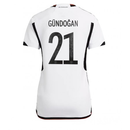 Fotbalové dres Německo Ilkay Gundogan 21 Dámské Domácí Mistrovství Světa 2022 Krátký Rukáv